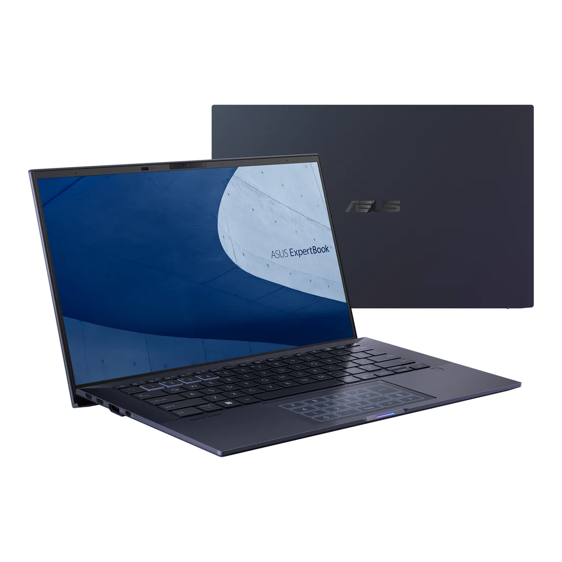 Asus ExpertBook B9450FA i7-10510U 16GB 512GB Used Lahore — Asus laptop side and angled view, buy in Lahore Pakistan