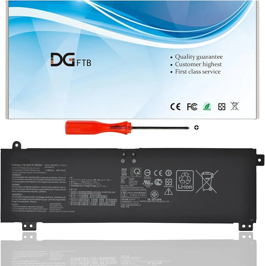 Asus ROG Strix G15 Battery — Asus laptop side and angled view, buy in Lahore Pakistan