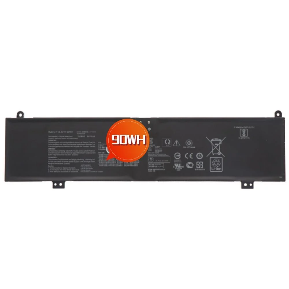 Asus ROG Strix G15 / G17 90Wh 4-Cell Gaming Battery (C41N1906) — Asus laptop side and angled view, buy in Lahore Pakistan