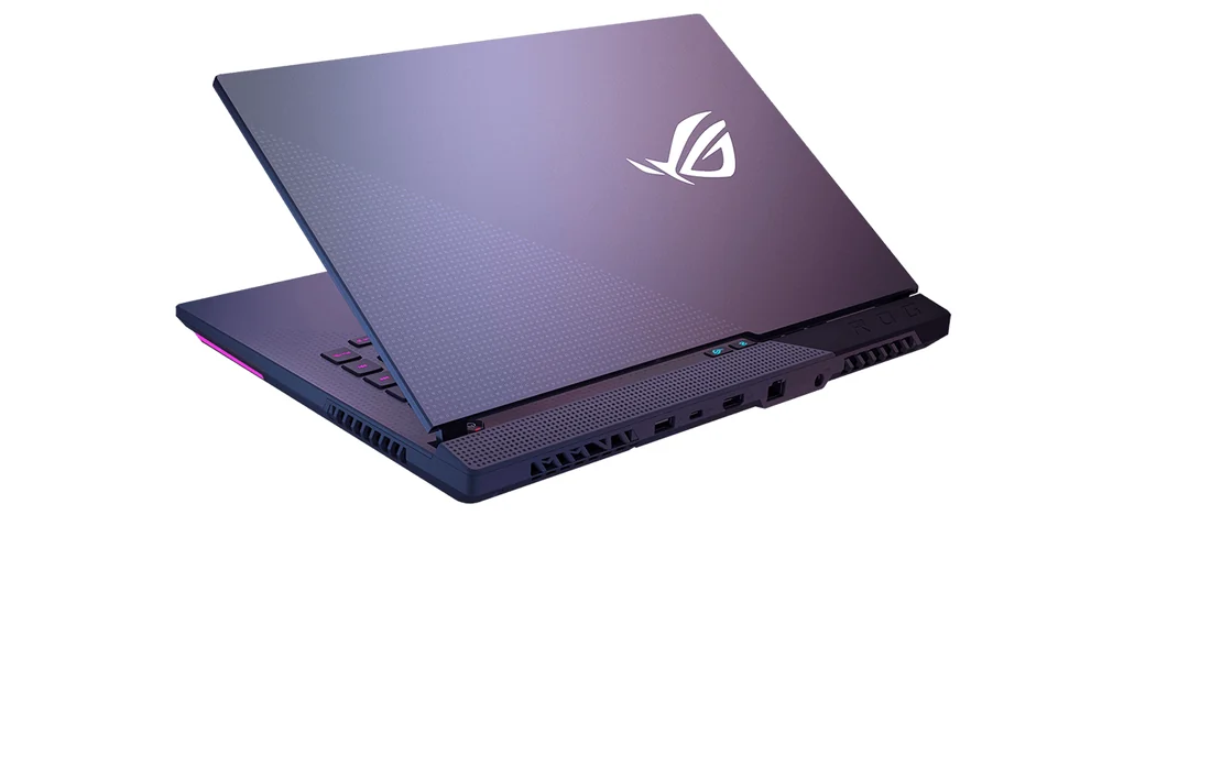 Asus ROG Strix G15 G513RM Ryzen 7 6800H 16GB 1TB RTX 3060 Lahore — Asus laptop side and angled view, buy in Lahore Pakistan