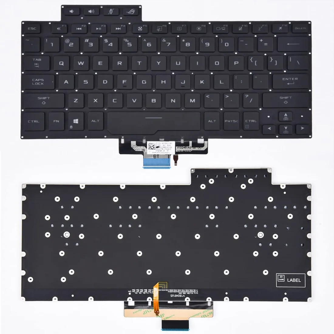 Asus ROG Zephyrus G14 GA401 Backlit Keyboard US Layout Lahore — Asus laptop side and angled view, buy in Lahore Pakistan