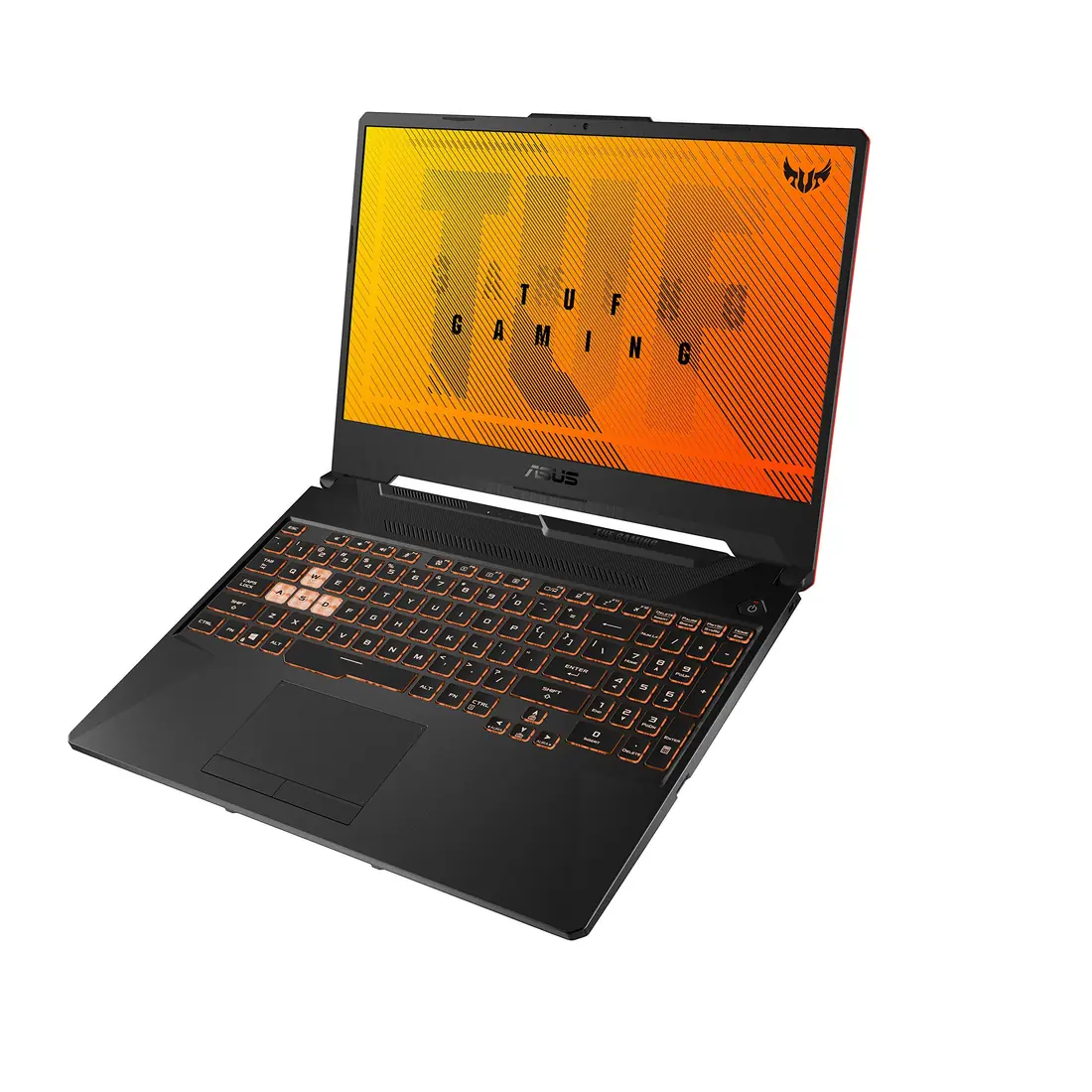 Asus TUF Gaming A15 FA506IH Ryzen 5 4600H 8GB 512GB GTX 1650 Lahore — Asus laptop keyboard and ports view, Lahore Pakistan