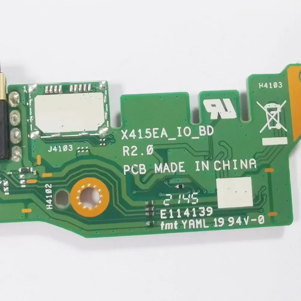 Asus VivoBook 15 X512 USB Audio IO Sub-Board — Asus laptop keyboard and ports view, Lahore Pakistan