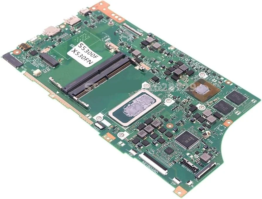 Asus VivoBook S15 Motherboard (10th Gen i5) — Asus laptop side and angled view, buy in Lahore Pakistan