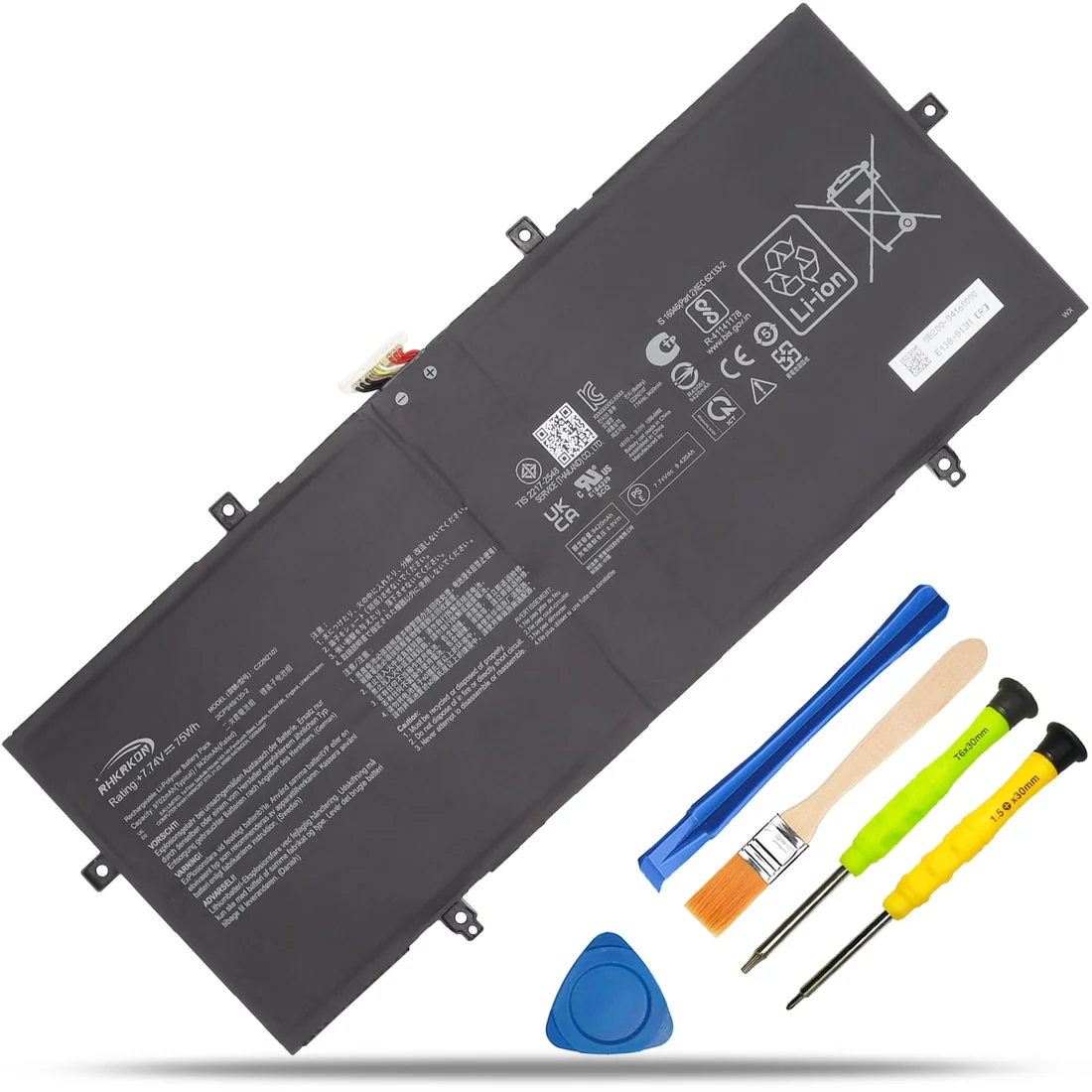 Asus ZenBook 14 Battery — Asus laptop keyboard and ports view, Lahore Pakistan