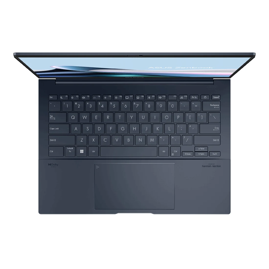 Asus ZenBook 14 Keyboard (Backlit) — Asus laptop keyboard and ports view, Lahore Pakistan