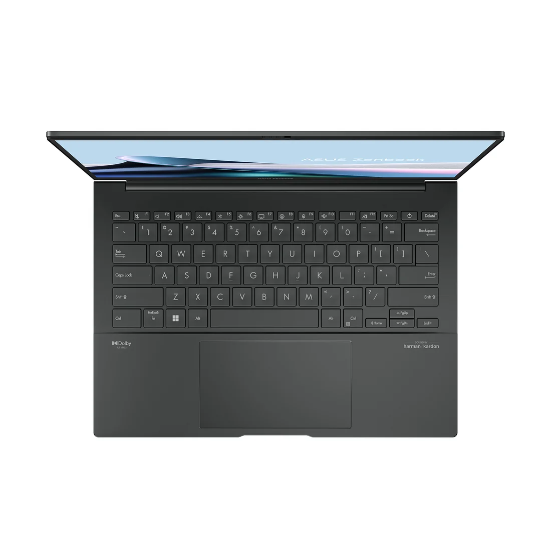 Asus ZenBook 14 OLED i5-1335U 16GB 1TB — Asus laptop keyboard and ports view, Lahore Pakistan