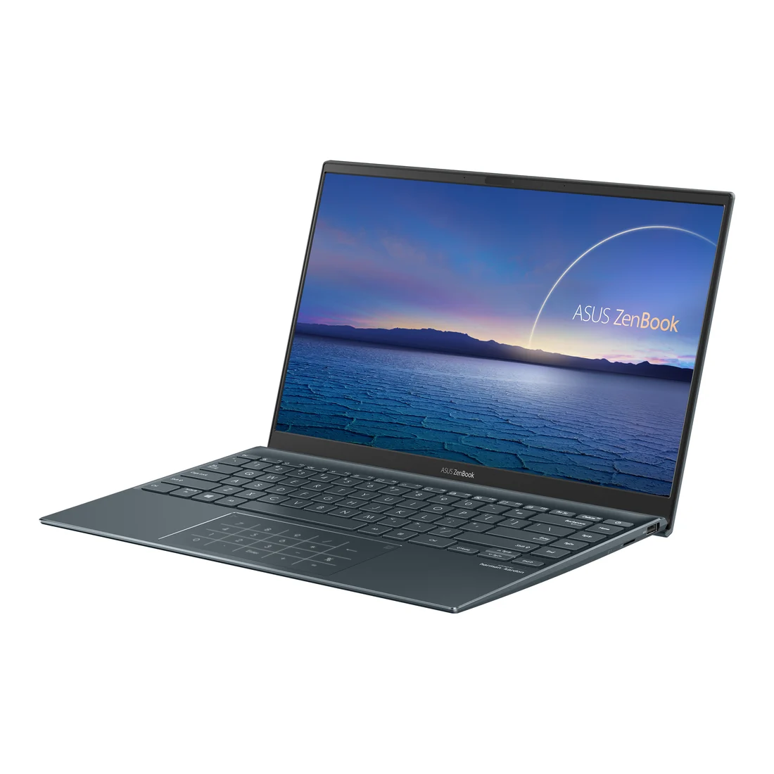 Asus ZenBook 14 UX425EA i7-1165G7 16GB 512GB Used Lahore — Asus laptop side and angled view, buy in Lahore Pakistan