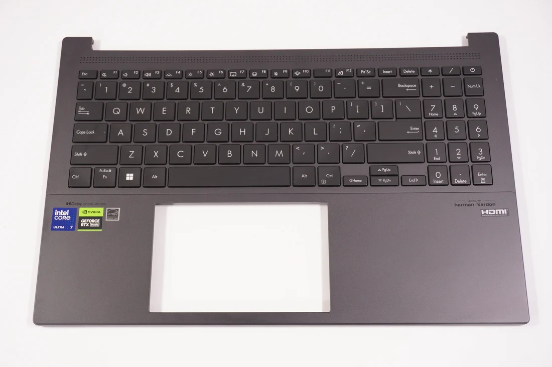Asus ZenBook UX331 Palmrest with Touchpad (C Panel) Replacement — Asus laptop keyboard and ports view, Lahore Pakistan