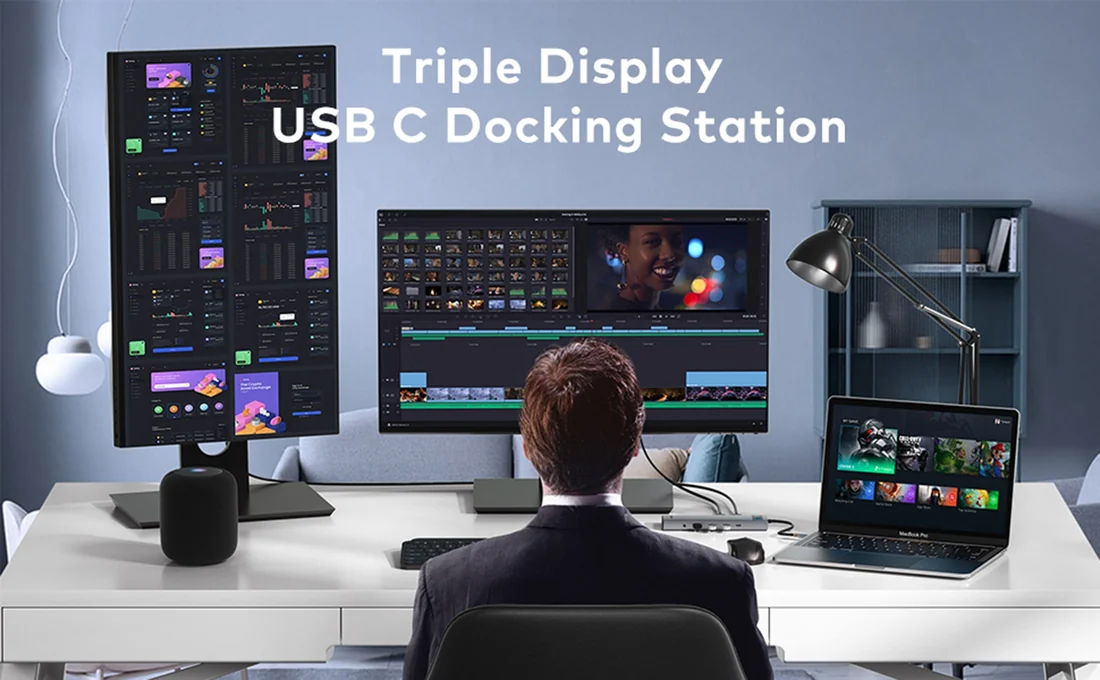 Baseus USB-C Hub 11-in-1 Docking Station HDMI VGA Ethernet — genuine accessories in Lahore, Pakistan