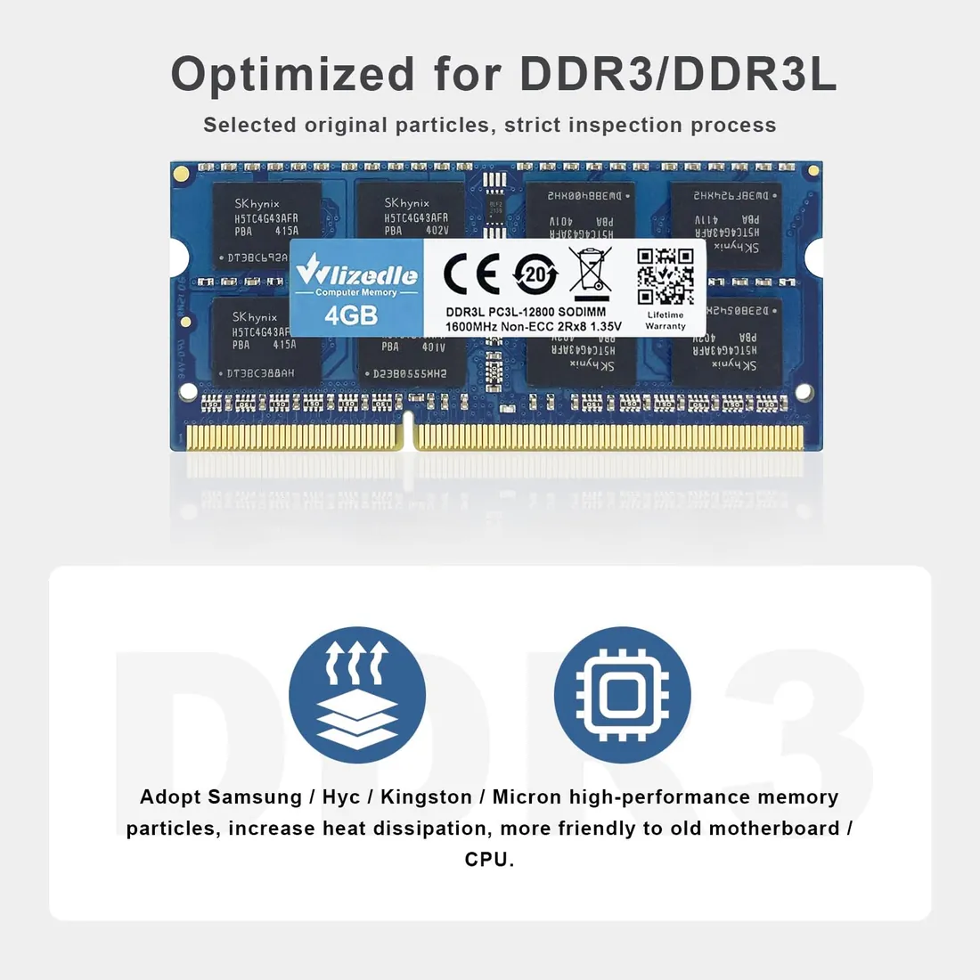 Micron 16GB DDR4-2666 SODIMM Laptop Memory CL19 — Micron laptop keyboard and ports view, Lahore Pakistan