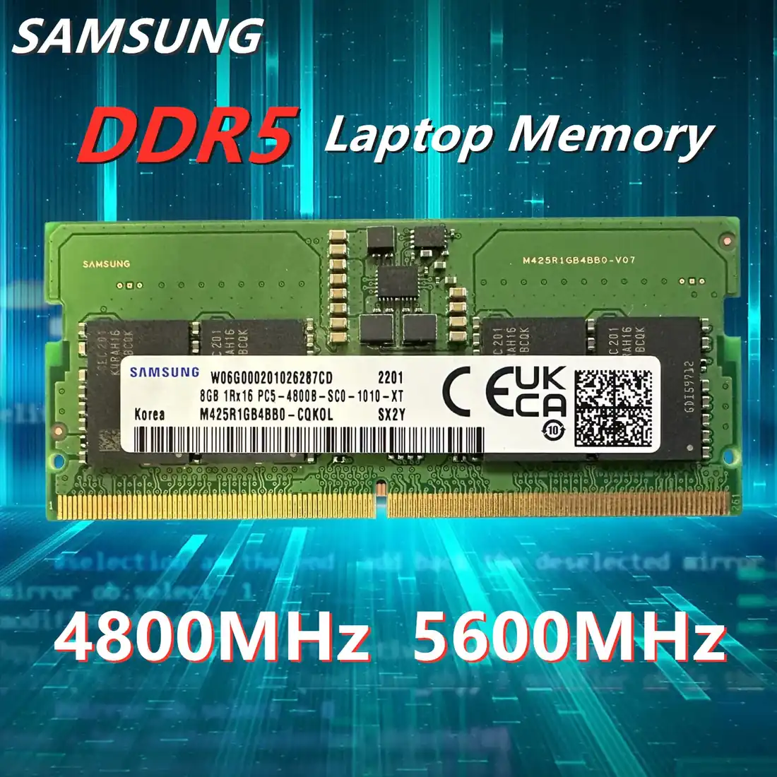 DDR4 16GB Laptop RAM 2666MHz (Samsung New) — Samsung laptop keyboard and ports view, Lahore Pakistan
