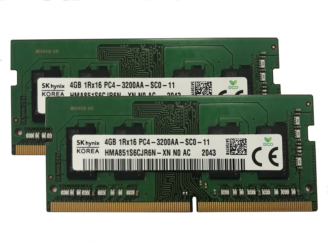 Hynix 16GB DDR4-3200 SODIMM Laptop Memory CL22 — used Hynix laptop, price in Pakistan at NN Laptops Hafeez Center Lahore