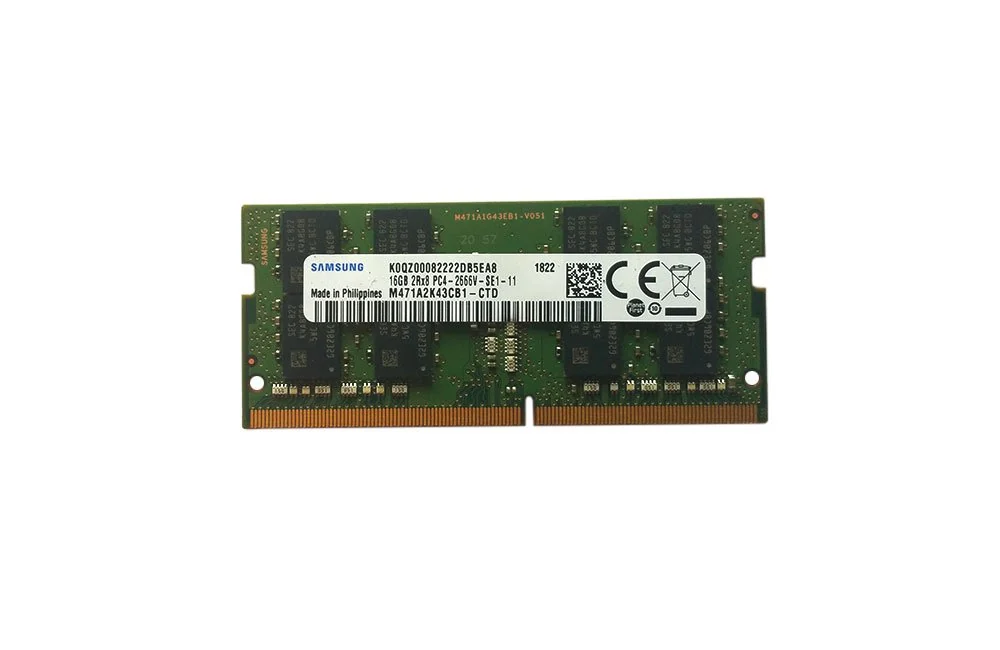 Samsung 8GB DDR4-2400 SODIMM Laptop Memory CL17 — Samsung laptop keyboard and ports view, Lahore Pakistan