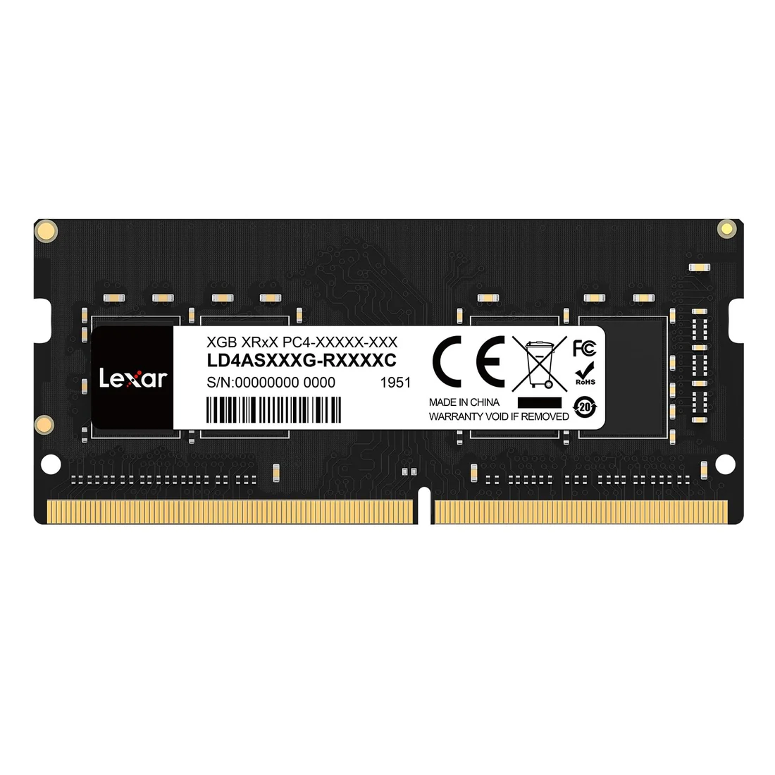 DDR5 16GB Laptop RAM 5600MHz (Lexar New) — Lexar laptop keyboard and ports view, Lahore Pakistan