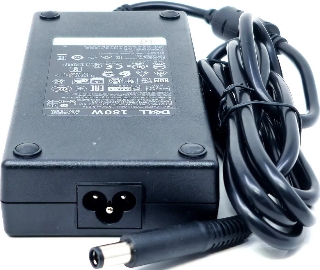 Dell 180W Original Charger (7.4×5.0mm) — original chargers / adapters at NN Laptops, Hafeez Center Lahore Pakistan