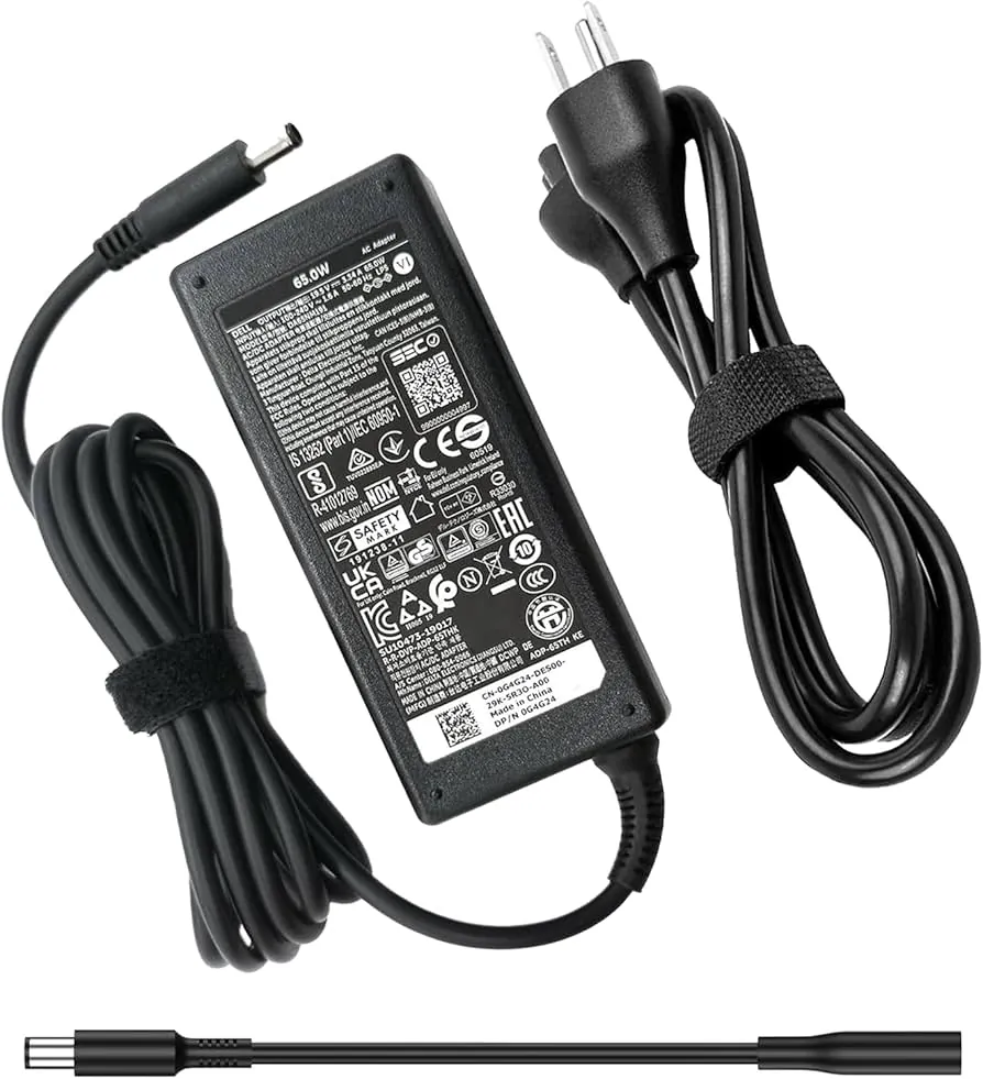 Dell 65W Original Charger (4.5×3.0mm) — original chargers / adapters at NN Laptops, Hafeez Center Lahore Pakistan