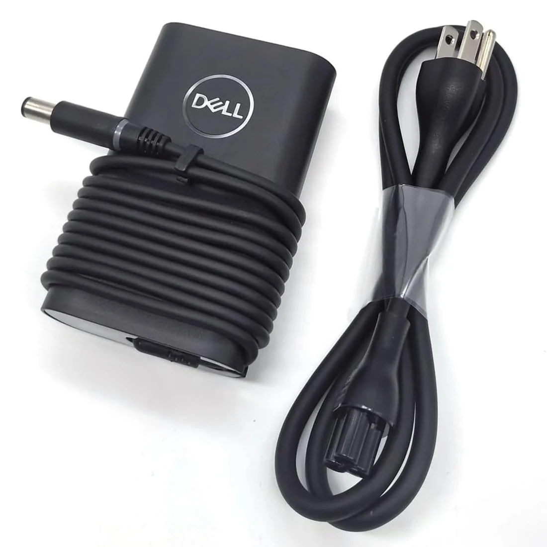 Dell Original 65W Slim Tip Charger for Latitude 5490 / 5480 (4.5mm) — Dell laptop keyboard and ports view, Lahore Pakistan