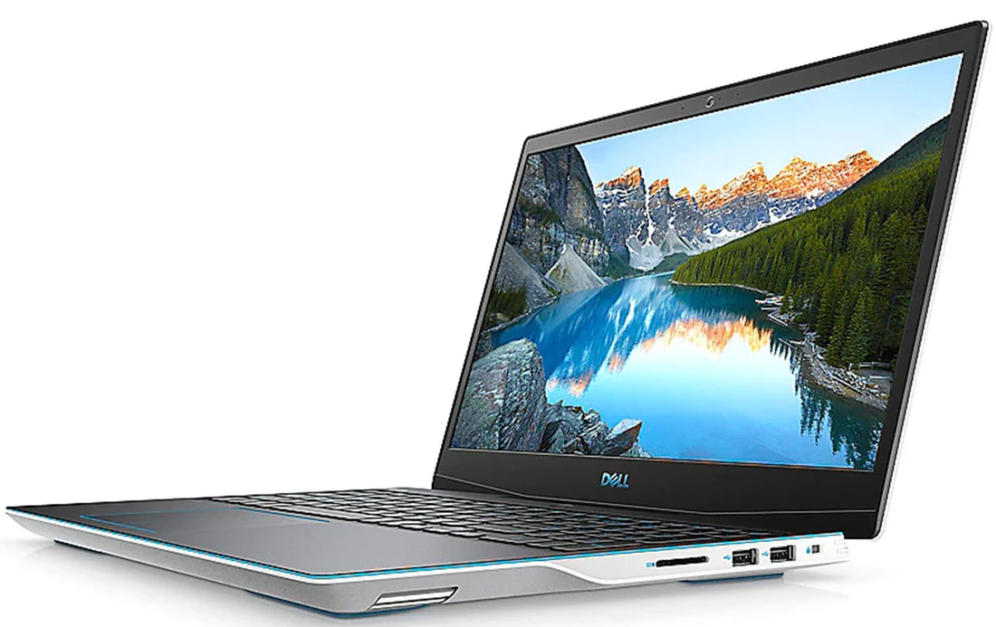 Dell G3 3590 i7-9750H 16GB 512GB Gaming Used Laptop Lahore — Dell laptop keyboard and ports view, Lahore Pakistan