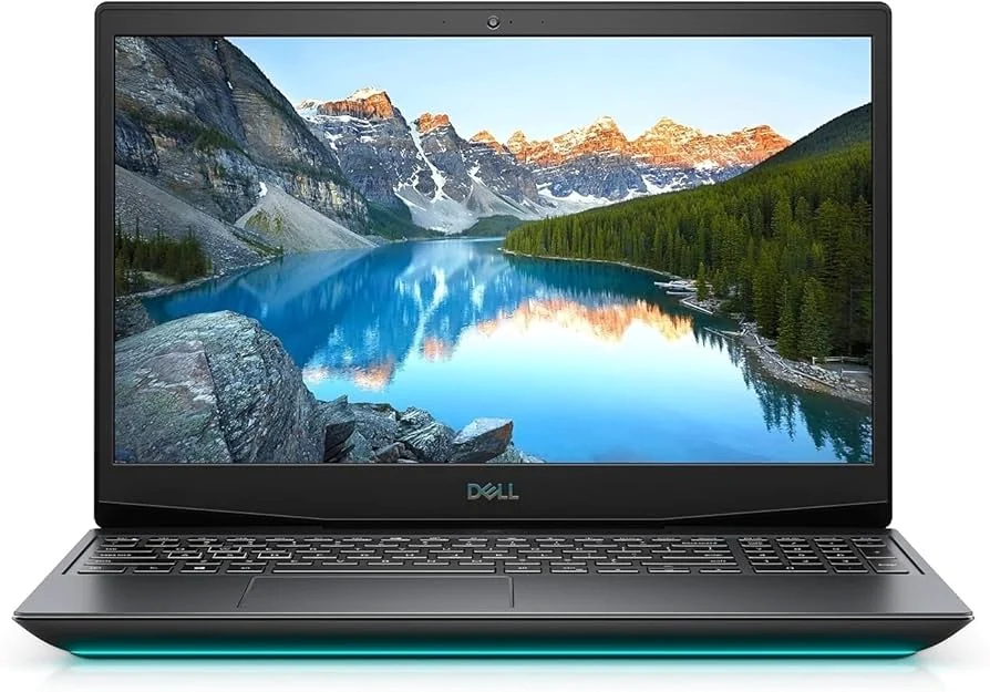 Dell G5 5500 i7-10750H 16GB 512GB Gaming Used Laptop Lahore — Dell laptop keyboard and ports view, Lahore Pakistan