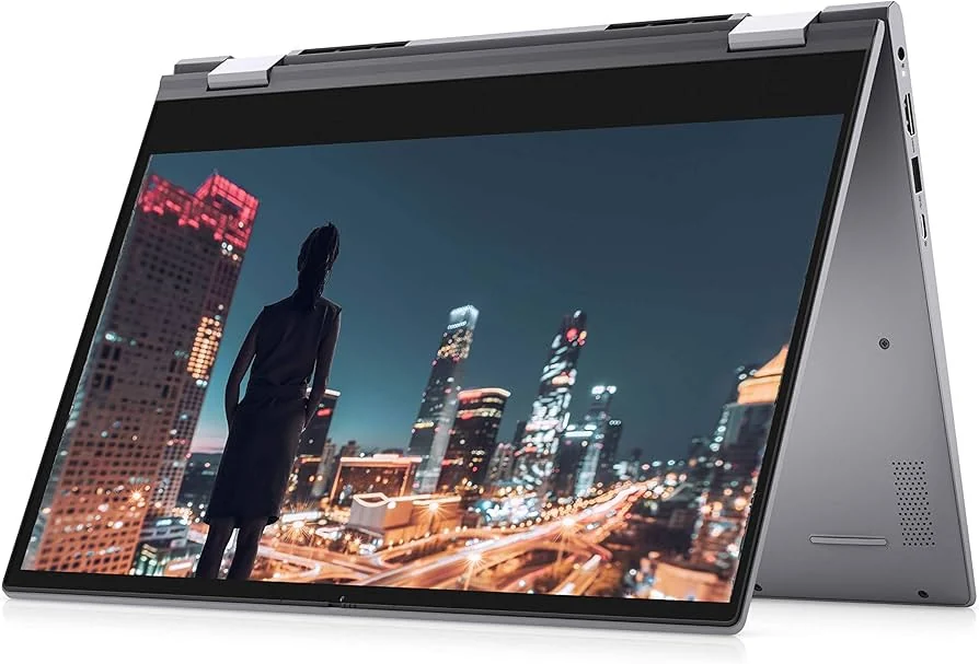 Dell Inspiron 14 5408 i5-1035G1 8GB 512GB Used Laptop Lahore — Dell laptop side and angled view, buy in Lahore Pakistan