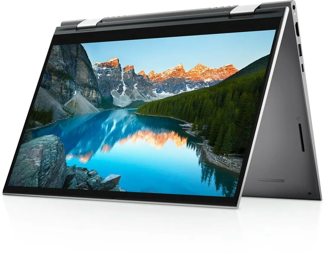 Dell Inspiron 14 5410 2-in-1 i7-1165G7 16GB 512GB Touch Lahore — Dell laptop side and angled view, buy in Lahore Pakistan