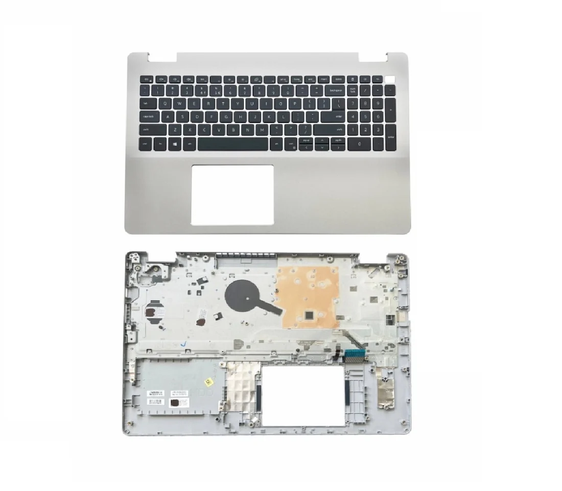 Dell Inspiron 15 3501 Palmrest with Touchpad (C Panel) in Lahore — Dell laptop keyboard and ports view, Lahore Pakistan