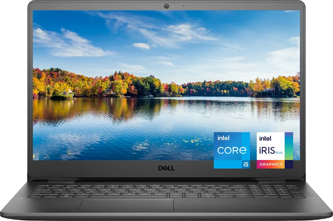 Dell Inspiron 15 3501 i5-1135G7 8GB 512GB Used Laptop Lahore — Dell laptop keyboard and ports view, Lahore Pakistan