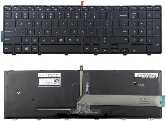 Dell Inspiron 15 5559 Keyboard — Dell laptop keyboard and ports view, Lahore Pakistan