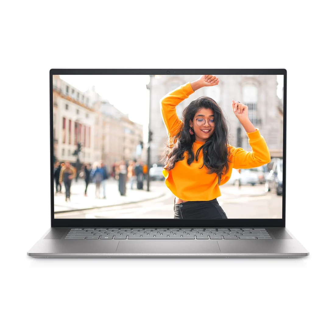 Dell Inspiron 16 5620 i5-1235U 16GB 512GB Used Laptop Lahore — Dell laptop keyboard and ports view, Lahore Pakistan