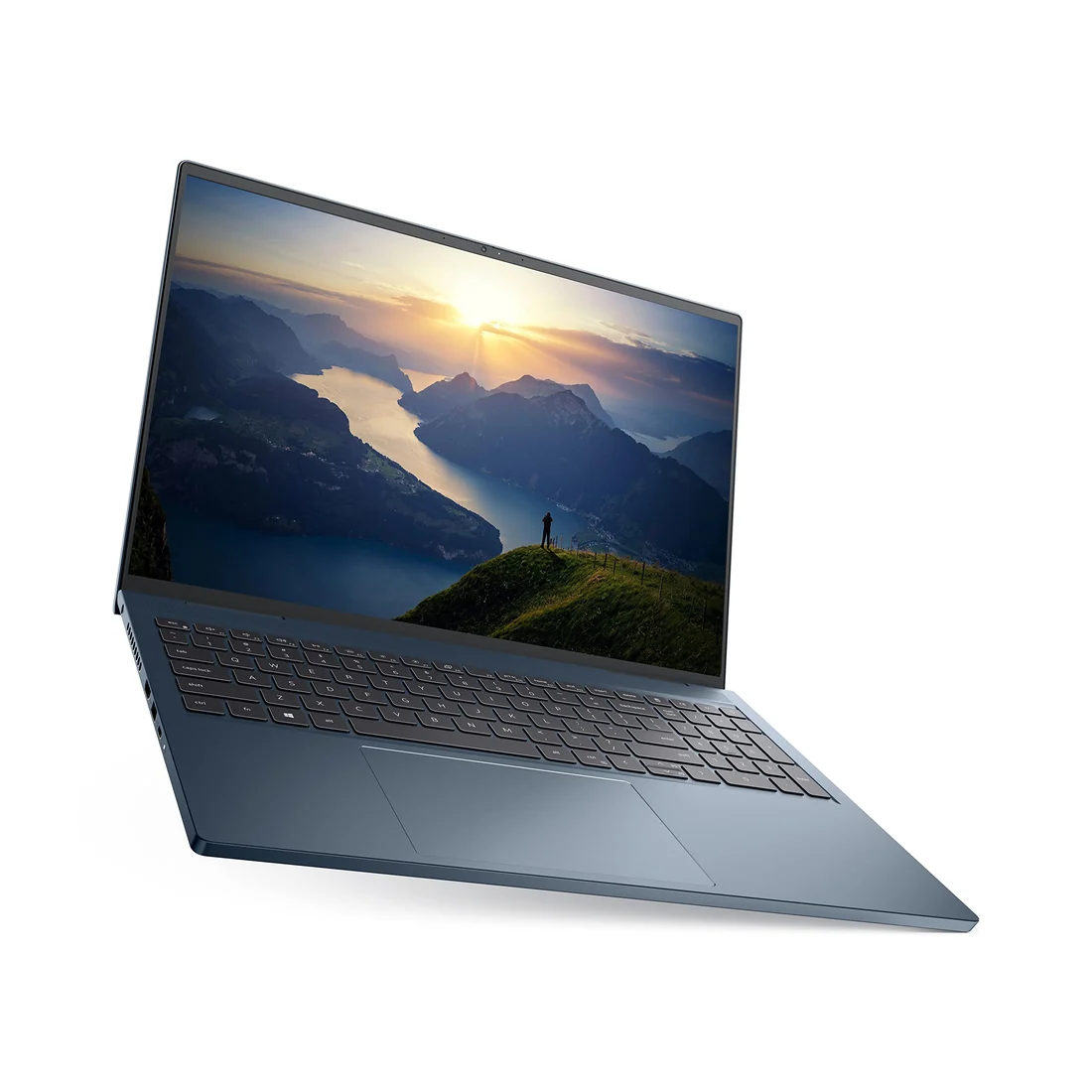 Dell Inspiron 16 Plus 7610 i7-11800H 16GB 512GB Gaming Used Laptop Lahore — Dell laptop keyboard and ports view, Lahore Pakistan