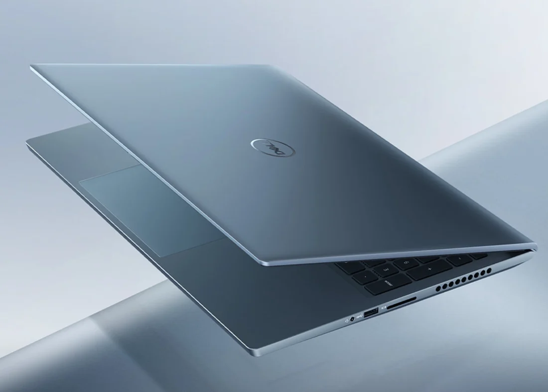 Dell Inspiron 16 Plus 7620 i7-12700H 16GB 1TB Gaming Used Laptop Lahore — Dell laptop side and angled view, buy in Lahore Pakistan