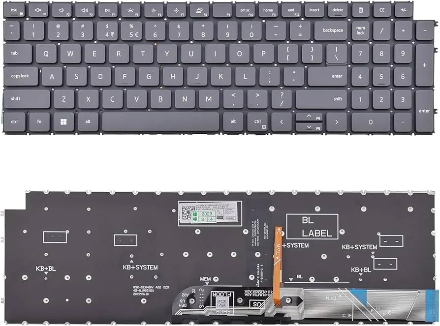 Dell Inspiron 3510 Keyboard — Dell laptop keyboard and ports view, Lahore Pakistan