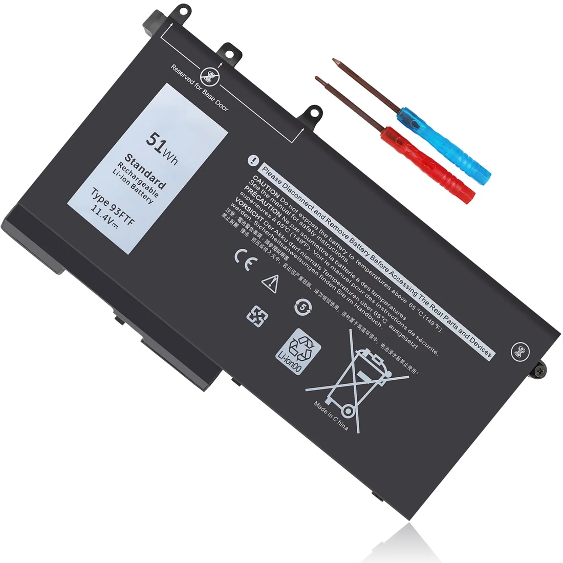 Dell Latitude 5480/5490/5500 Battery — Dell laptop side and angled view, buy in Lahore Pakistan
