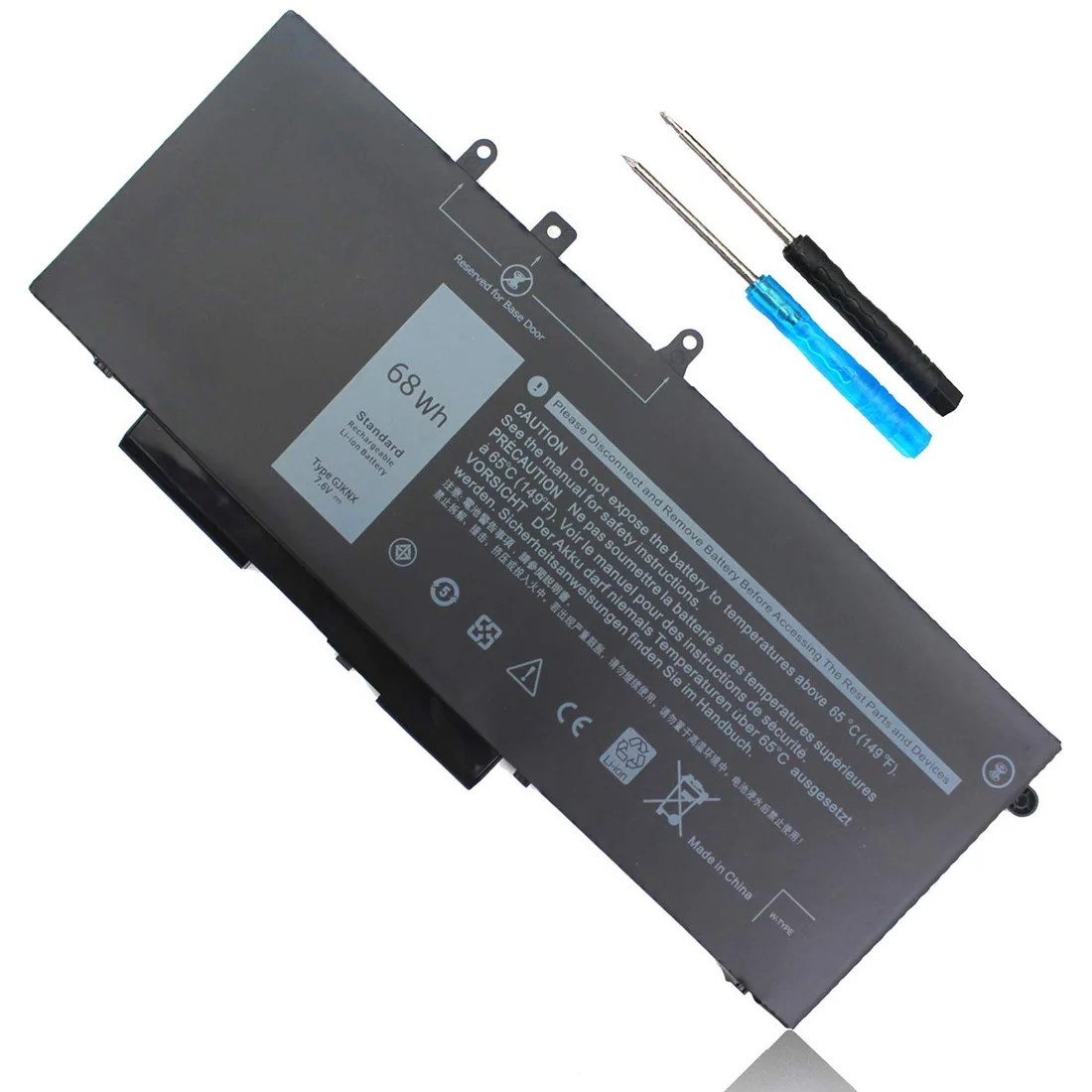 Dell Latitude 5480 5490 Battery — Dell laptop side and angled view, buy in Lahore Pakistan