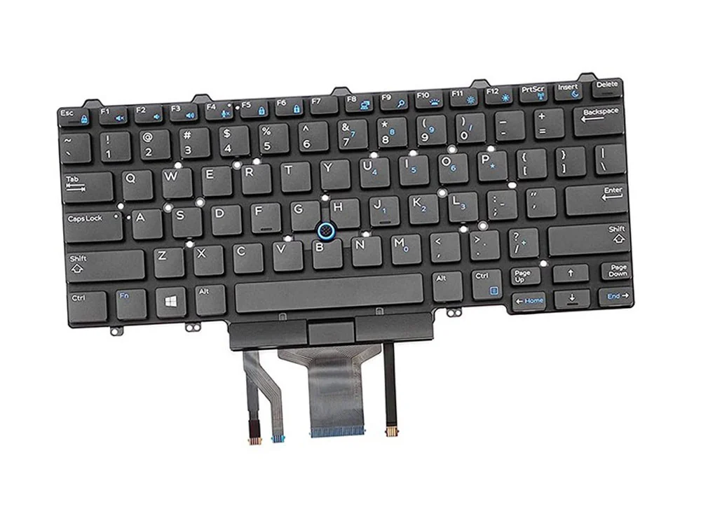 Dell Latitude 5480 Keyboard (Backlit) — Dell laptop keyboard and ports view, Lahore Pakistan
