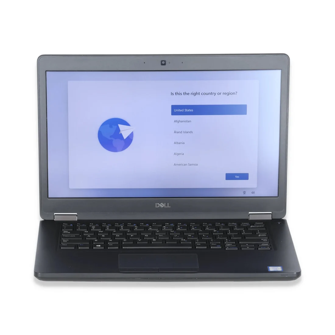 Dell Latitude 5490 C-Panel — Dell laptop keyboard and ports view, Lahore Pakistan
