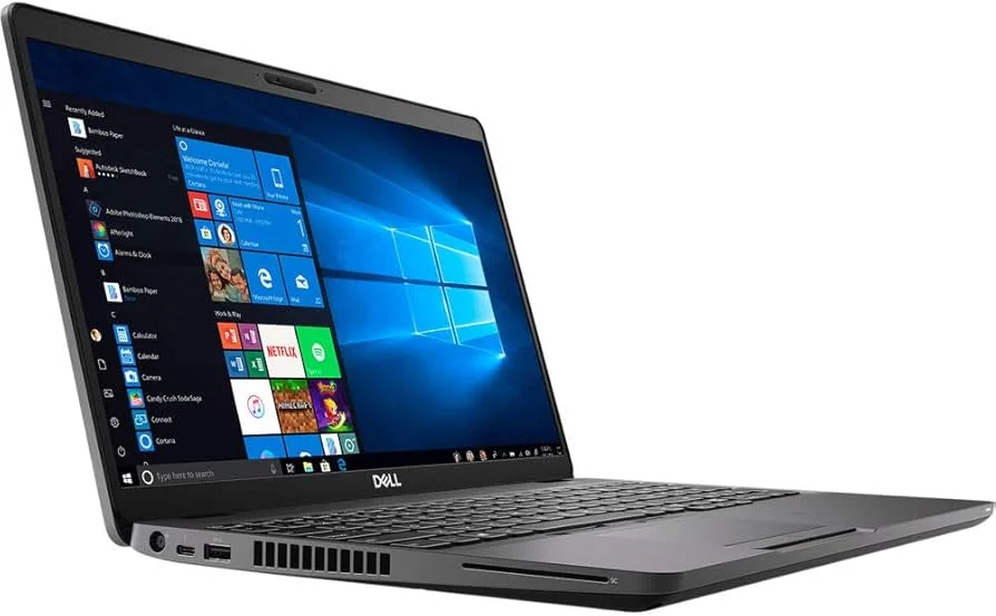 Dell Latitude 5500 i5-8265U 8GB 256GB Used Laptop Lahore — Dell laptop side and angled view, buy in Lahore Pakistan