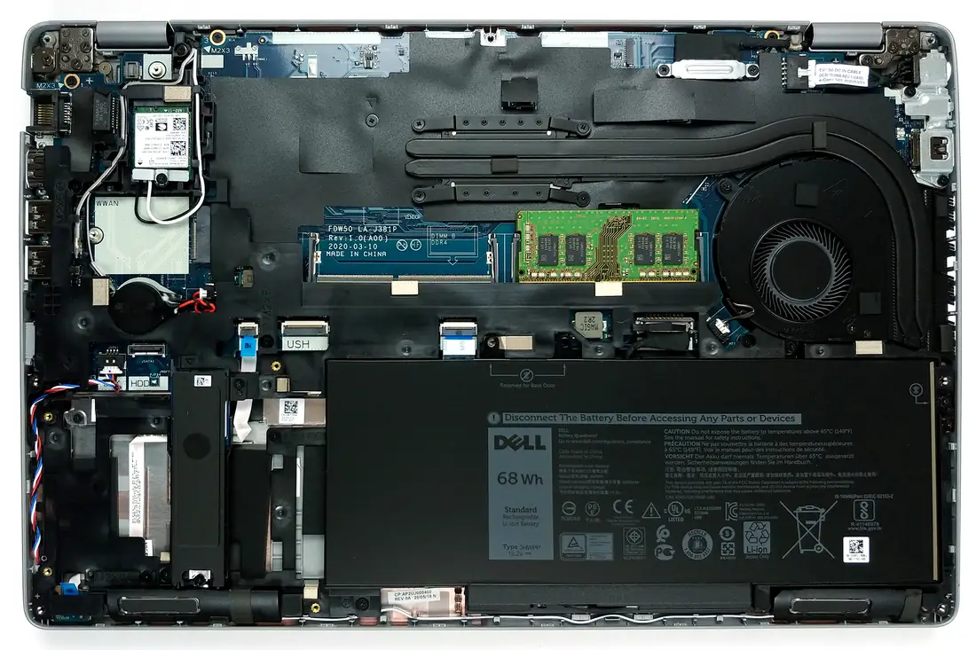 Dell Latitude 5510 Motherboard (10th Gen i5) — Dell laptop side and angled view, buy in Lahore Pakistan