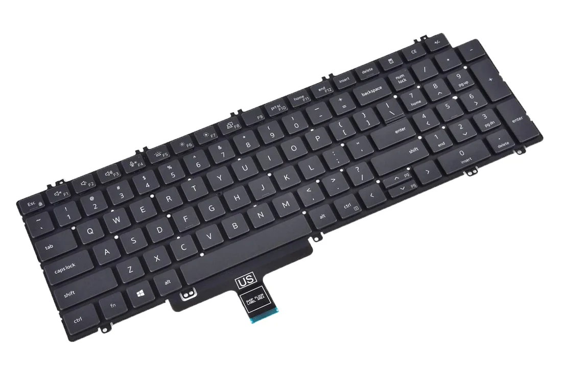Dell Latitude 5520 Keyboard (Backlit) — Dell laptop keyboard and ports view, Lahore Pakistan