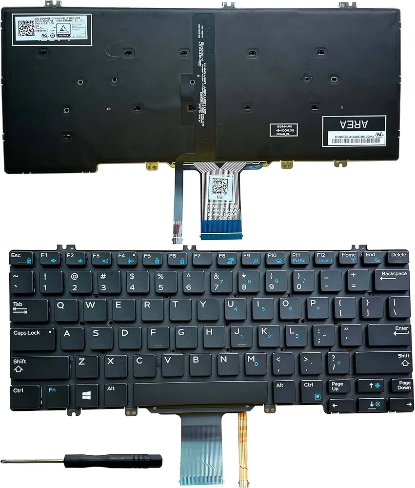 Dell Latitude 7280 Backlit Keyboard Replacement US Layout — used Dell laptop for sale in Pakistan, NN Laptops Lahore