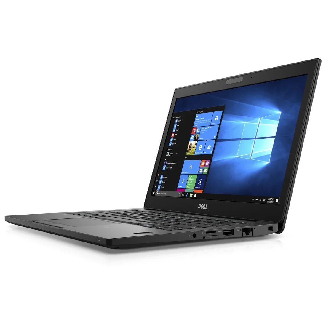 Dell Latitude 7280 i5-7300U 8GB 256GB Used Laptop Lahore — Dell laptop keyboard and ports view, Lahore Pakistan