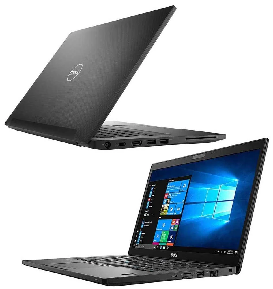 Dell Latitude 7290 i7-8650U 16GB 512GB Used Laptop Lahore — Dell laptop side and angled view, buy in Lahore Pakistan