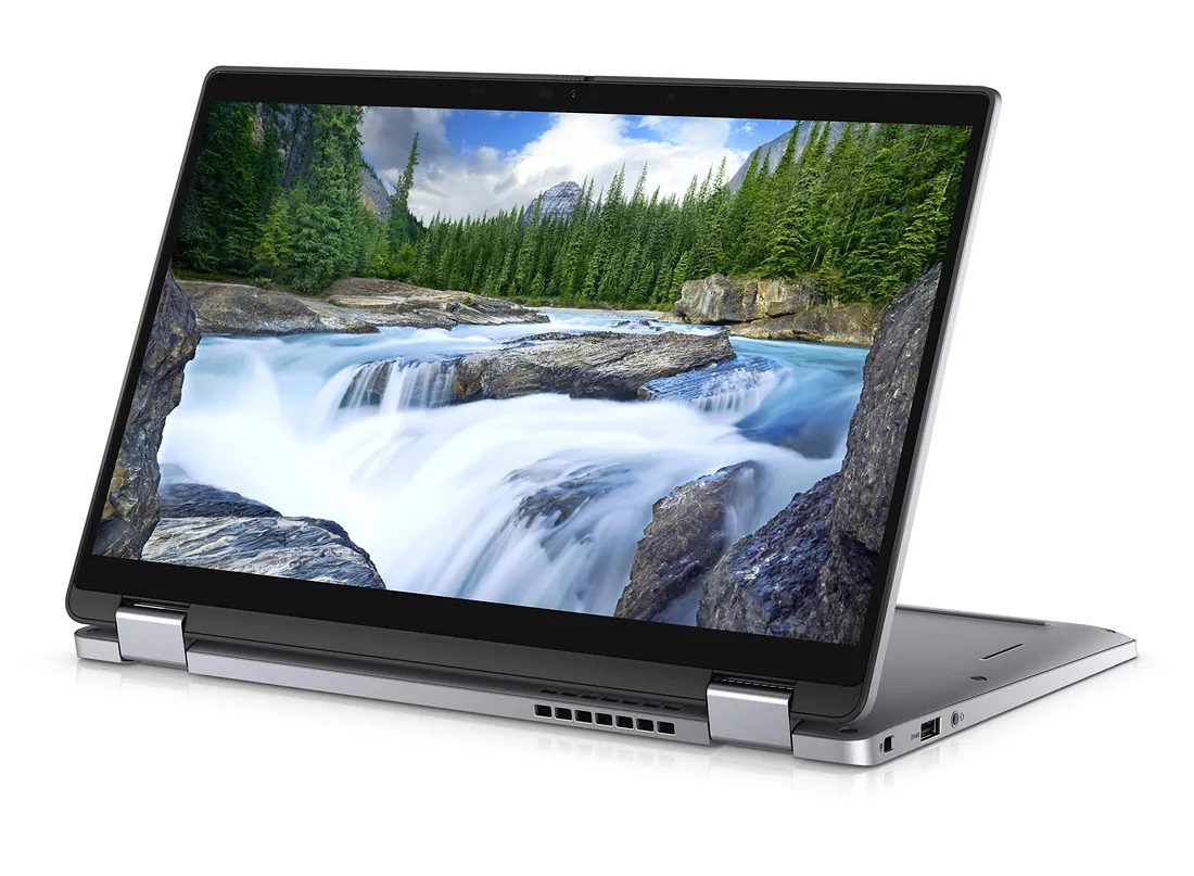Dell Latitude 7310 i7-10810U 16GB 512GB Touch Used Laptop Lahore — Dell laptop keyboard and ports view, Lahore Pakistan