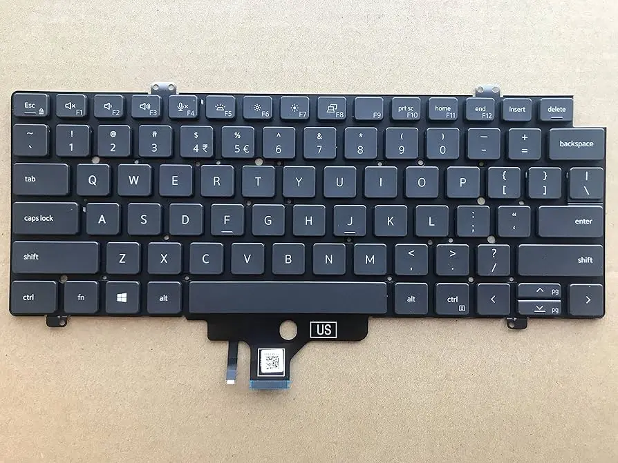 Dell Latitude 7420 Backlit Keyboard Replacement US Layout — Dell laptop side and angled view, buy in Lahore Pakistan