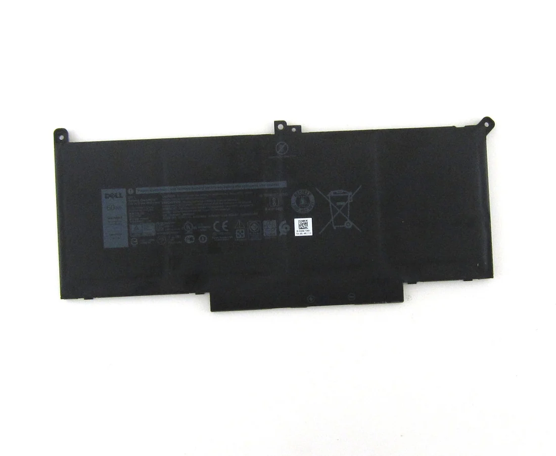 Dell Latitude 7480 / 7490 / 7390 60Wh 4-Cell Battery (Genuine DM3WC) — Dell laptop keyboard and ports view, Lahore Pakistan