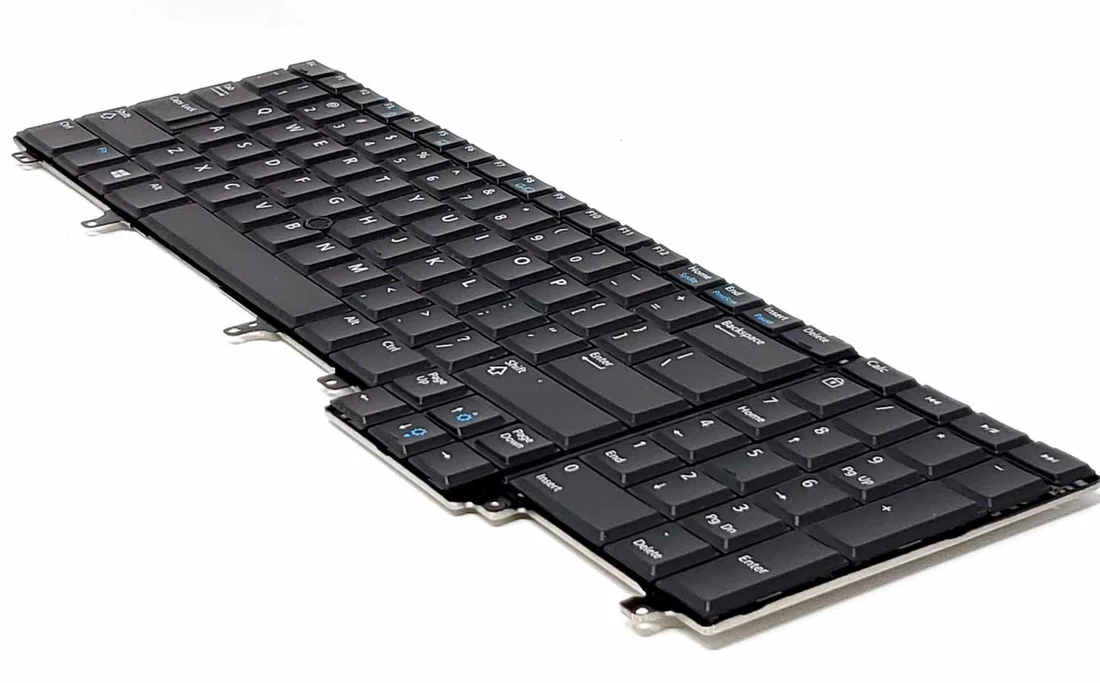 Dell Latitude E6540 Keyboard (Backlit) — Dell laptop keyboard and ports view, Lahore Pakistan