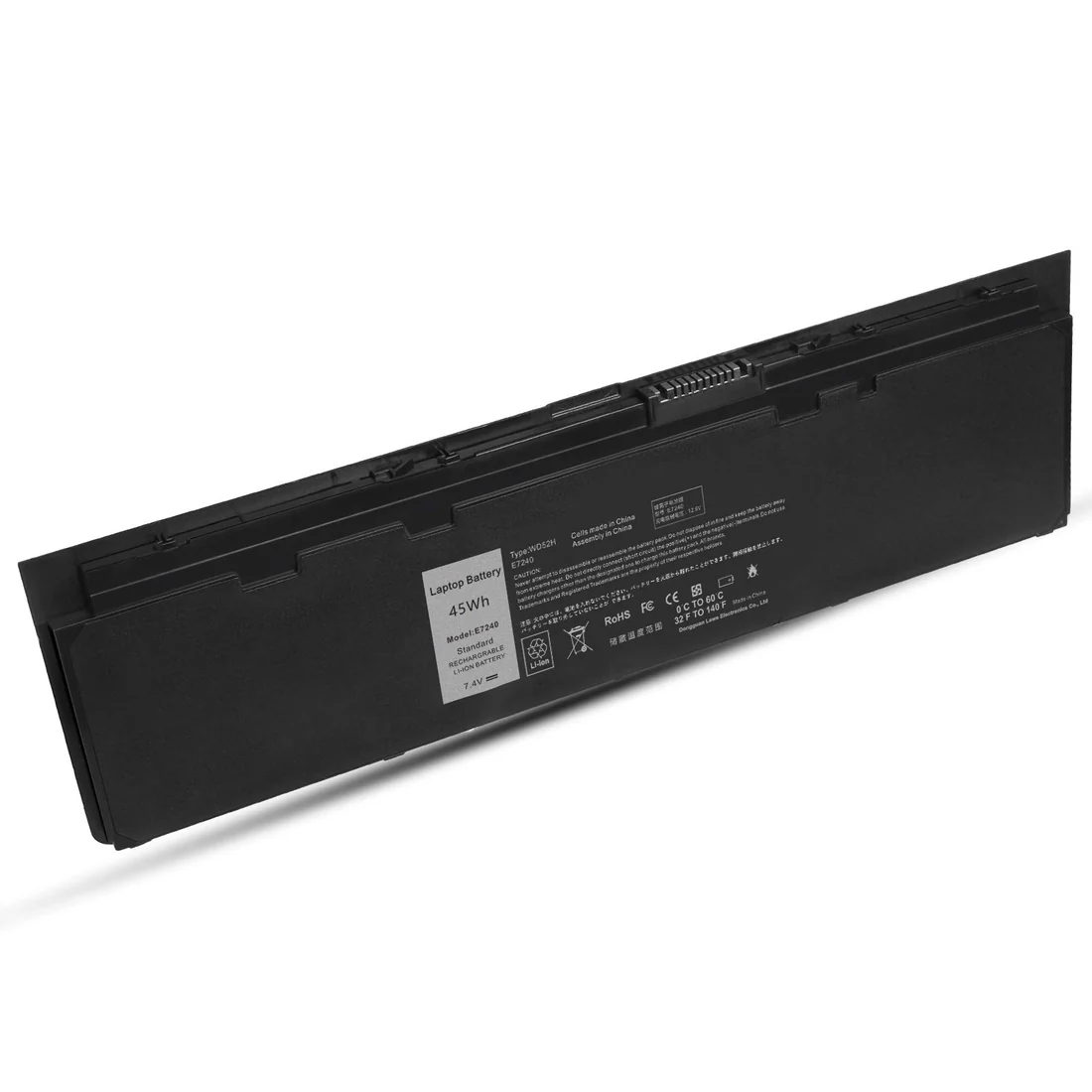 Dell Latitude E7240/E7250 Battery — Dell laptop side and angled view, buy in Lahore Pakistan