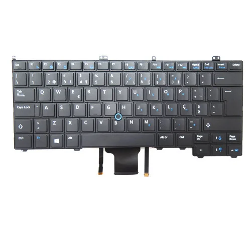 Dell Latitude E7240 Keyboard (Backlit) — Dell laptop keyboard and ports view, Lahore Pakistan