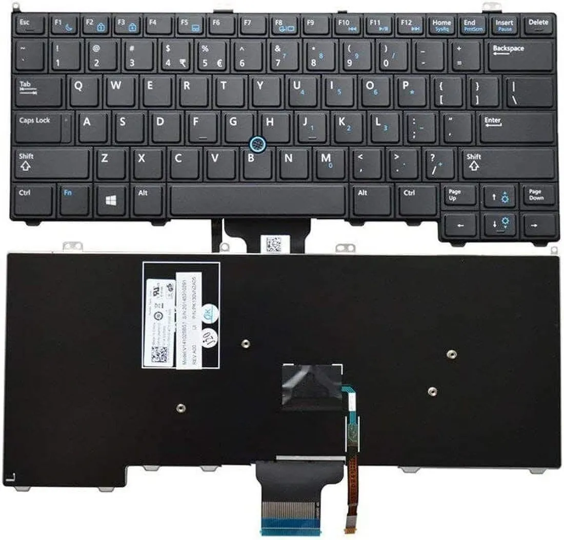 Dell Latitude E7240 Keyboard (Backlit) — Dell laptop side and angled view, buy in Lahore Pakistan